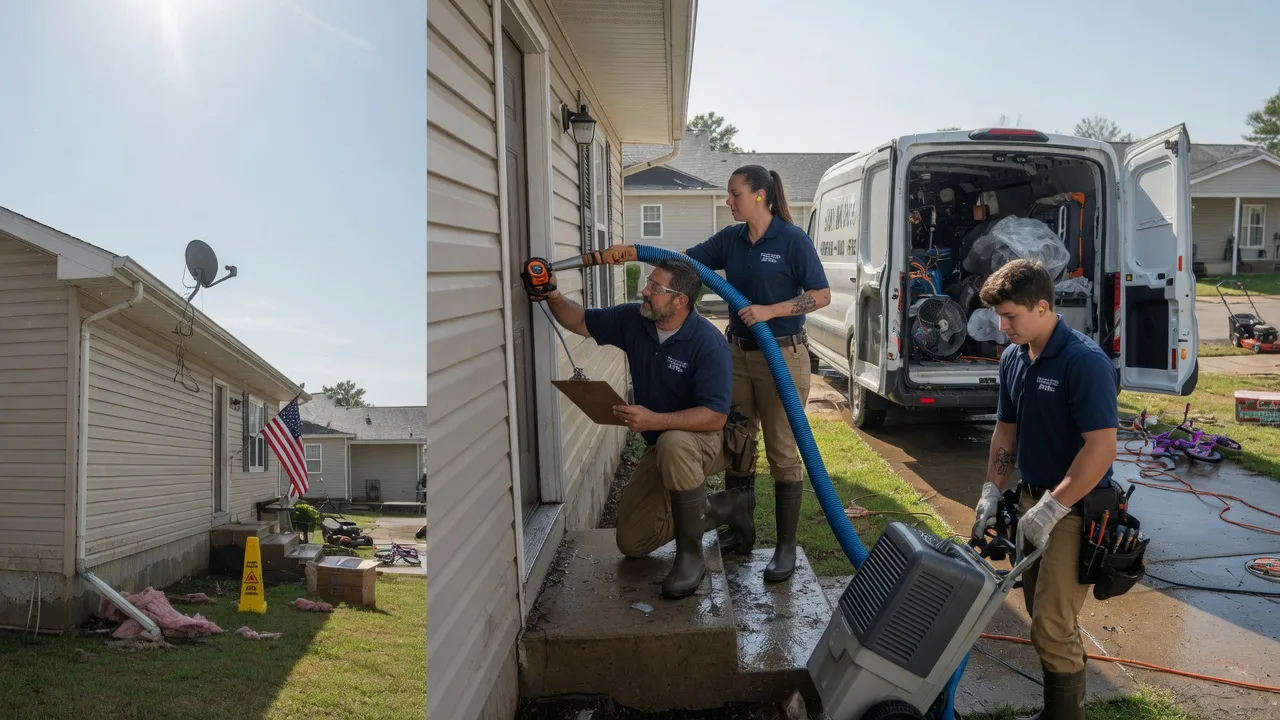 Ceiling Water Damage Restoration in Ennis, TX near me